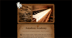 Desktop Screenshot of amadeusacademy.com