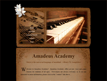 Tablet Screenshot of amadeusacademy.com